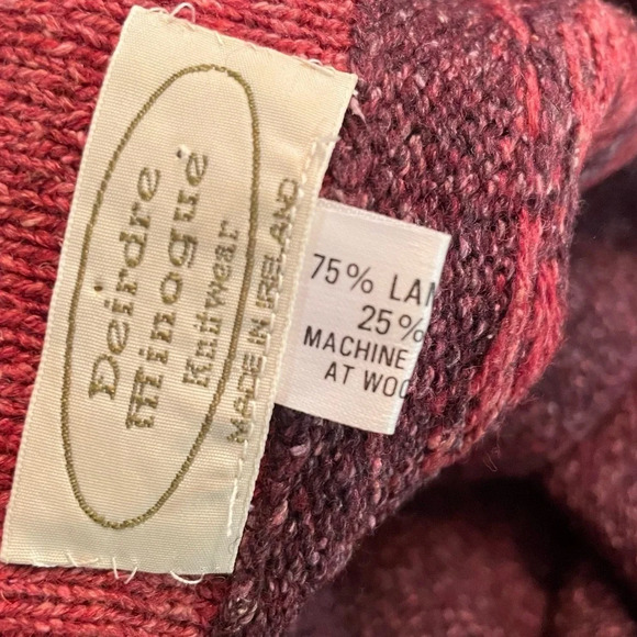 Deirdre Minogue Knitwear Silk & Wool Blend Cardigan Sweater Made in Ireland - Picture 7 of 13